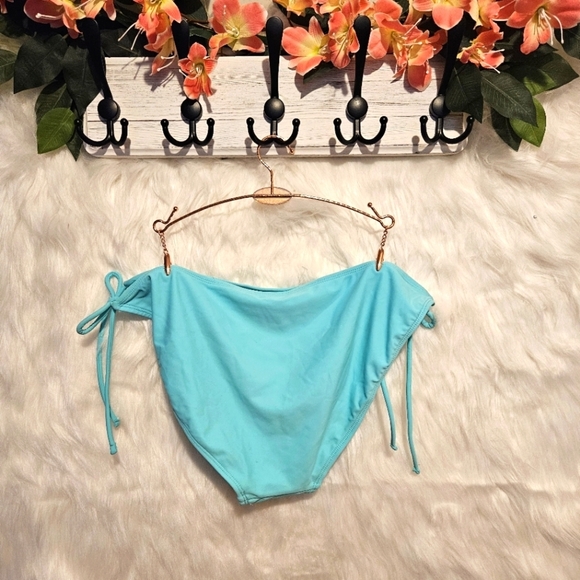 G21 Sexy Ocean Blue String Bikini Bottoms - Picture 2 of 4